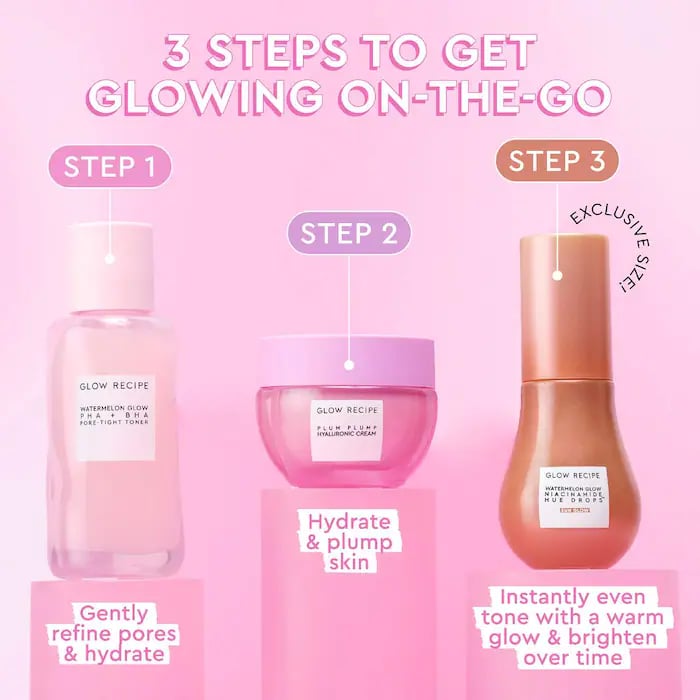 Glow Recipe Get Glowing With Me™ Kit by Katie Fang with Hue Drops Tinted Serum - Image 3