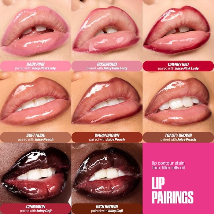 HUDA BEAUTY  Faux Filler Ultra-Hydrating Tinted Jelly Lip Oil - Image 4