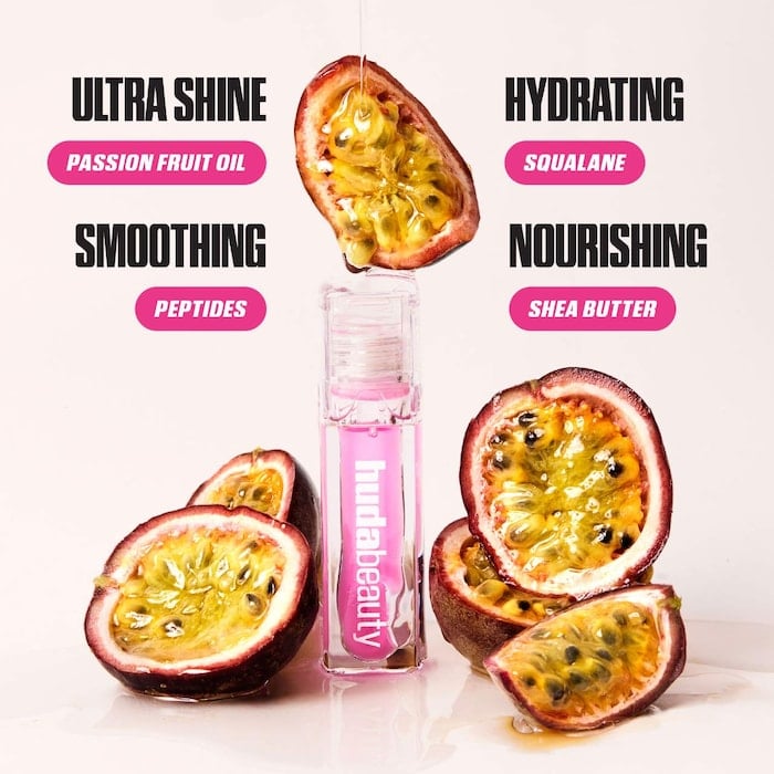 HUDA BEAUTY  Faux Filler Ultra-Hydrating Tinted Jelly Lip Oil - Image 5