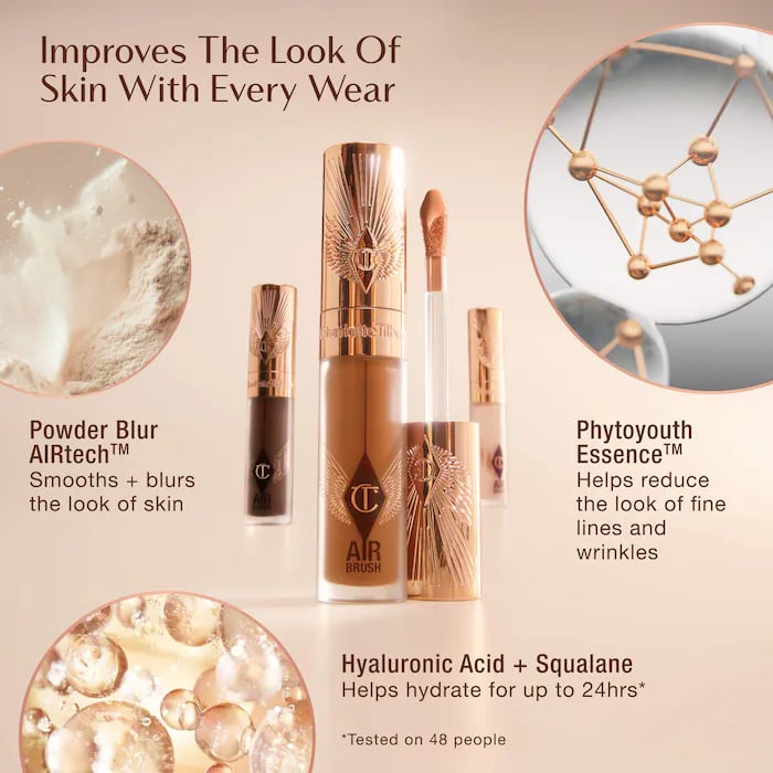 Charlotte Tilbury  Airbrush Flawless Crease-Proof Long-Wear Blur Concealer with Hyaluronic Acid - Image 10