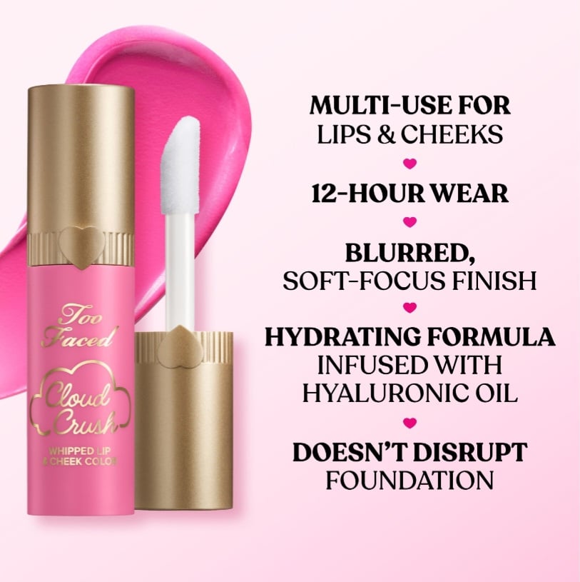 Too faced Cloud Crush Whipped Lip & Cheek Duo Limited Edition Creamy Lip Color & Blush Set - صورة 8