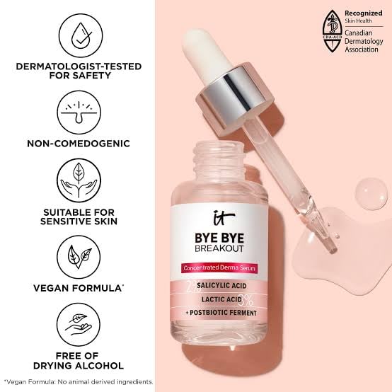 it cosmatics Bye Bye Breakout Face Serum Salicylic Acid 30ml - صورة 3