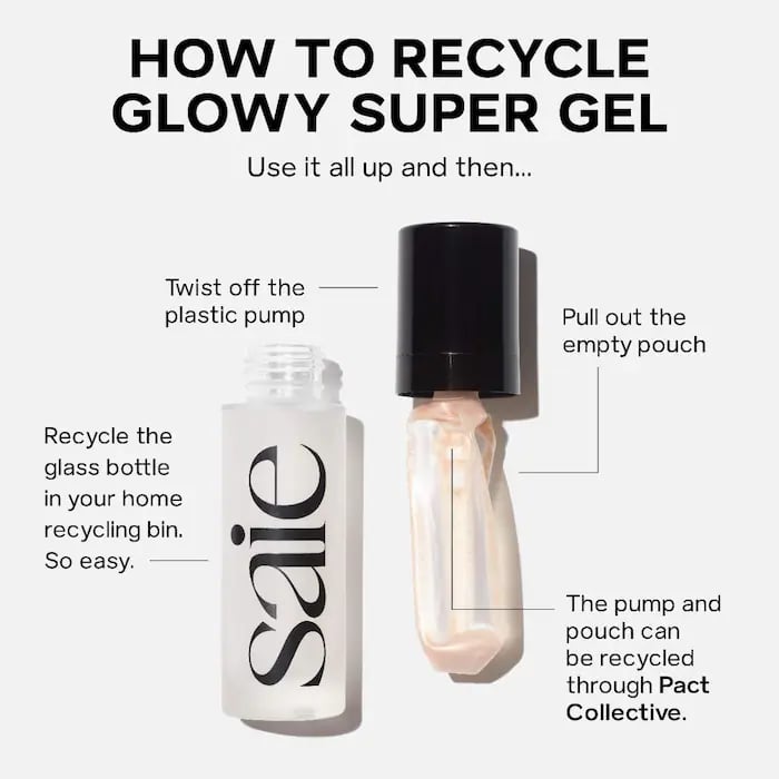 Saie Mini Glowy Super Gel Lightweight Dewy Highlighter - Image 7