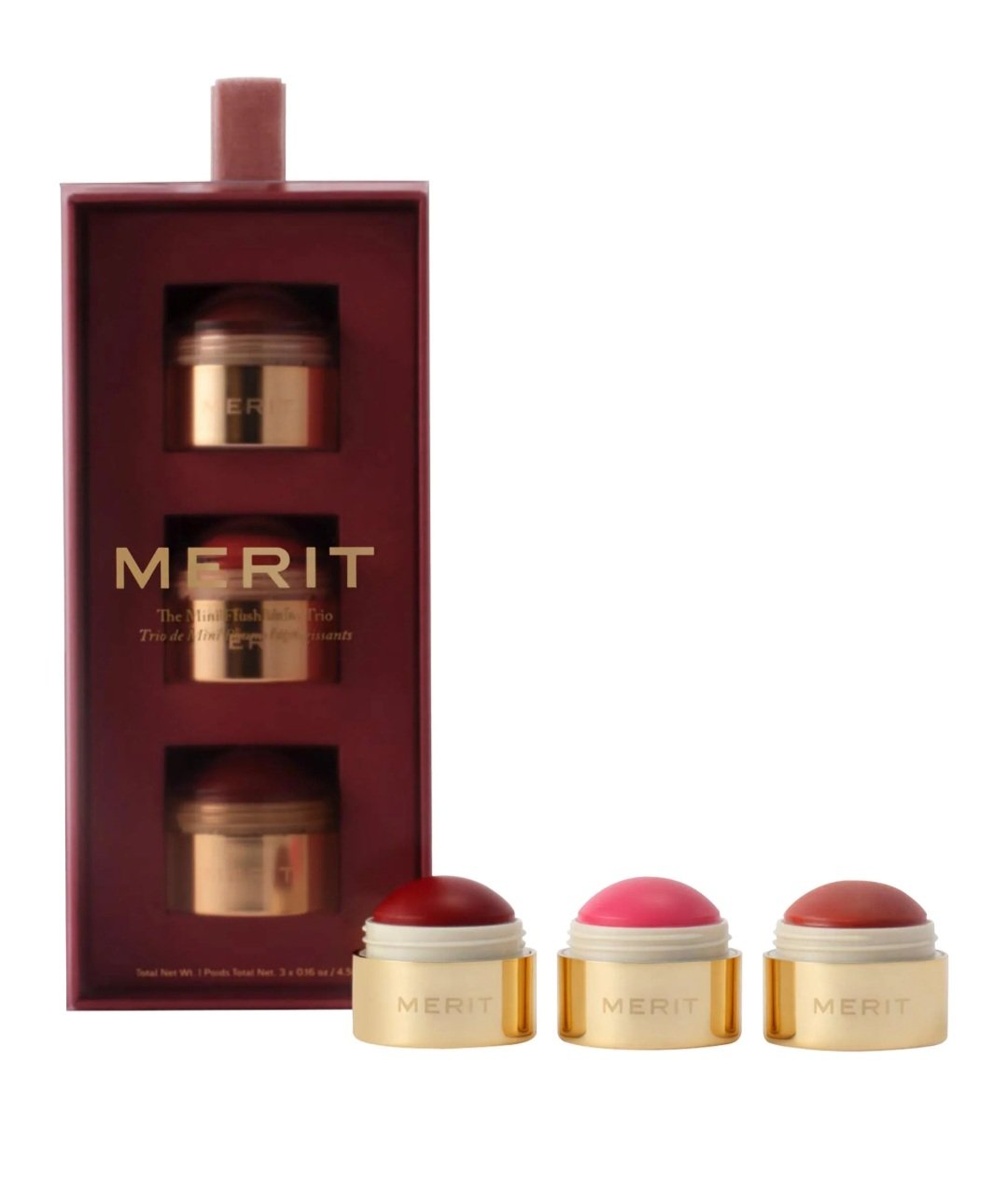 MERIT  The Mini Flush Blush Balm Trio - Image 1