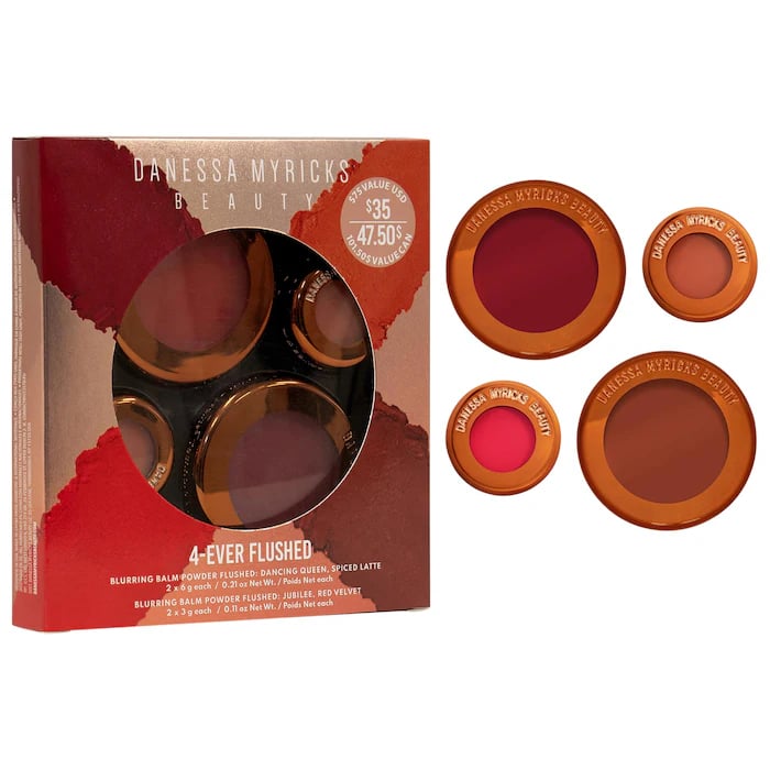 Danessa Myricks Beauty Yummy Skin 4-Ever Flushed Lip and Cheek Set - Image 1