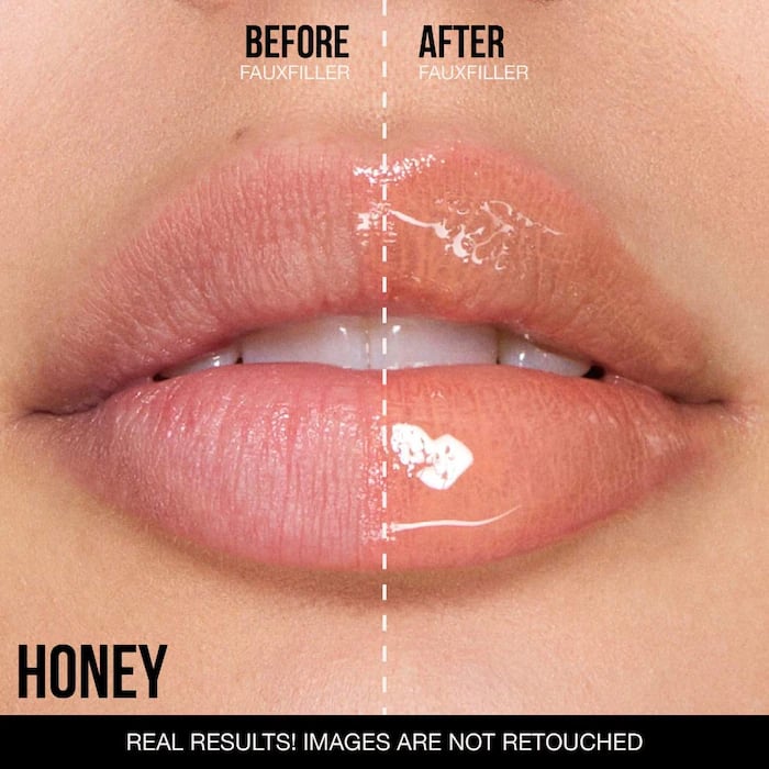 HUDA BEAUTY Faux Filler Shiny Non-Sticky Lip Gloss - صورة 5