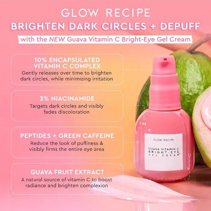 Glow Recipe Guava Vitamin C Bright-Eye Gel Cream - Image 2