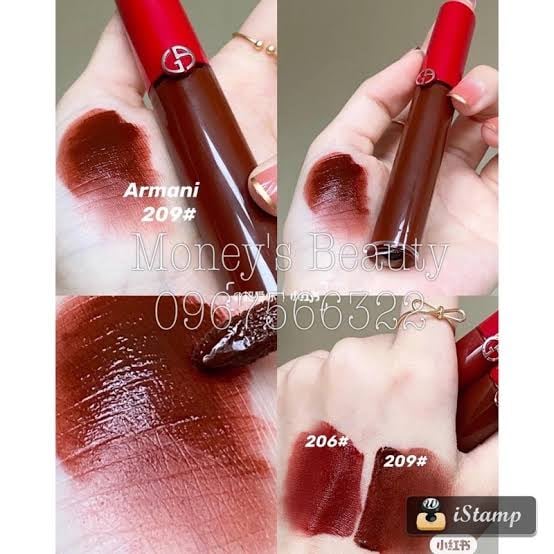 Goarge armani Lip Maestro Velvety Liquid Lipstick 209 - Image 2