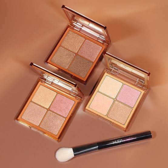 huda beauty Mini Glow Obsessions Highlighter Face Palette medium - Image 3