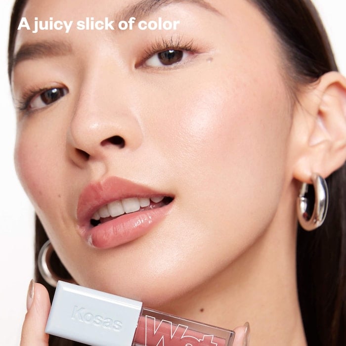 Kosas  Wet Lip Oil Plumping Peptide Lip Treatment Gloss - Image 8