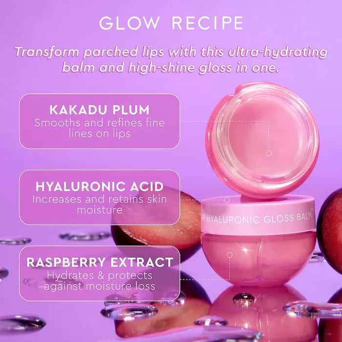 Glow Recipe Plum Plump Hyaluronic Acid Lip Gloss Balm - صورة 2