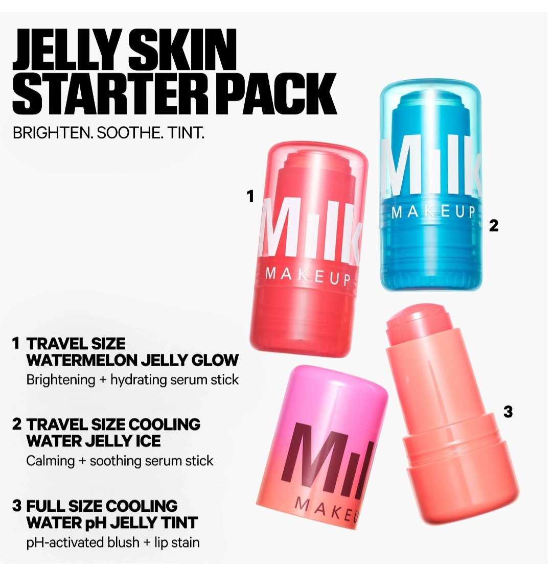 MILK MAKEUP  Jelly Skin Starter Pack Skincare + Tint Trio - Image 2