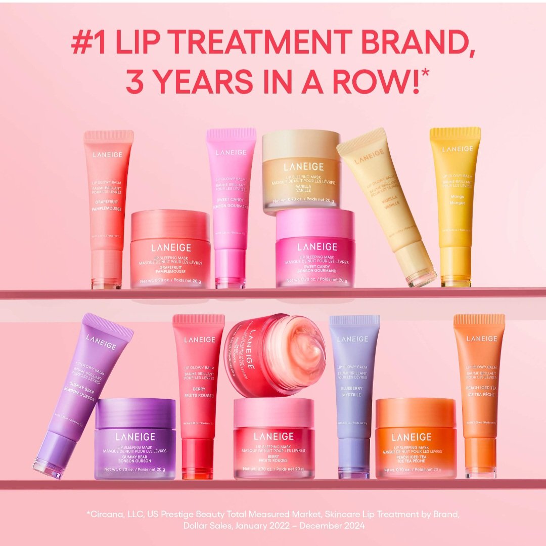 LANEIGE  Midnight Minis Lip Glowy Balm and Lip Sleeping Mask Gift Set - Image 3