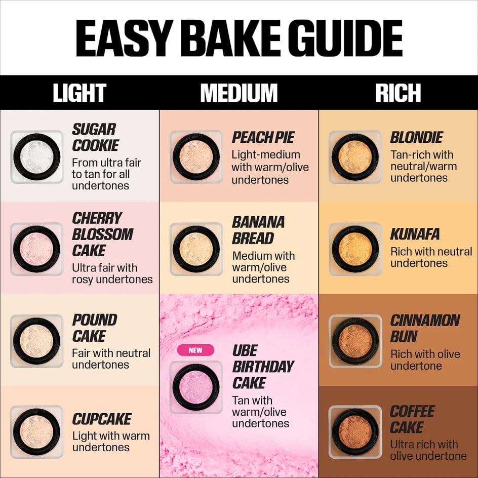 Huda Beauty Easy Bake Loose Powder - Ube Birthday Cake - صورة 2