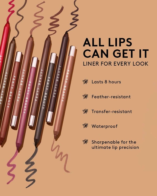 Fenty beauty CHOCOLATE CHERRIEZ 2-PIECE LIP SET + POUCH - صورة 8