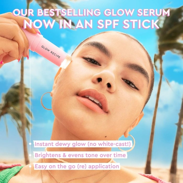 Glow Recipe Watermelon Glow Niacinamide Dew Balm Face Sunscreen Stick- SPF 45 - صورة 2