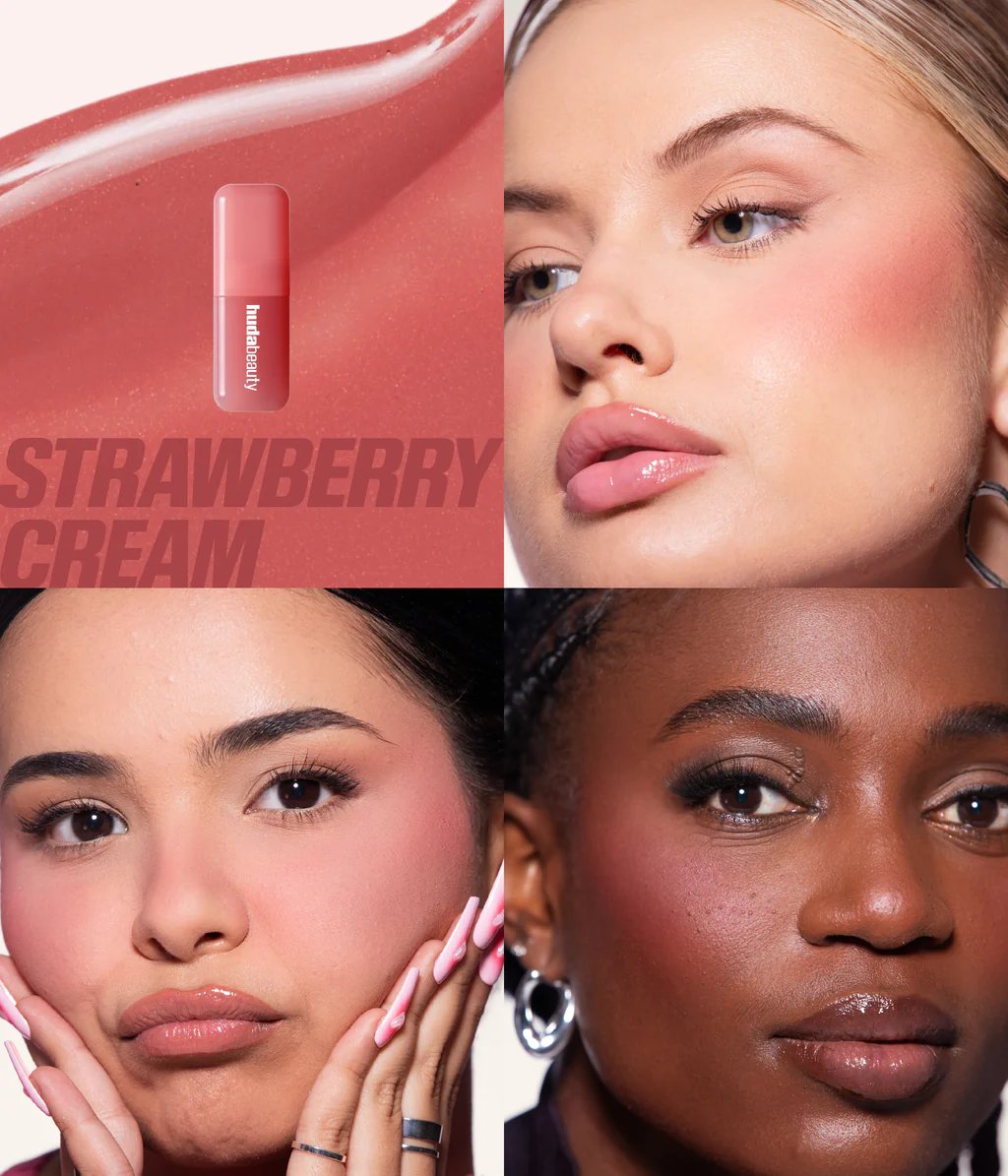 Huda beauty CHEEK & LIP DUO BERRIES AND CREAM - صورة 2