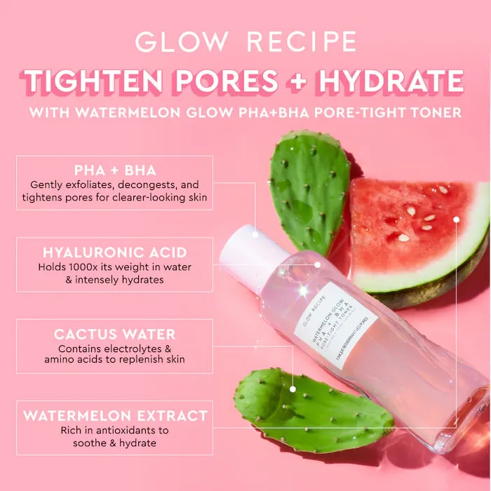 Glow Recipe Mini Watermelon Glow PHA + BHA Pore-Tight Toner - صورة 4