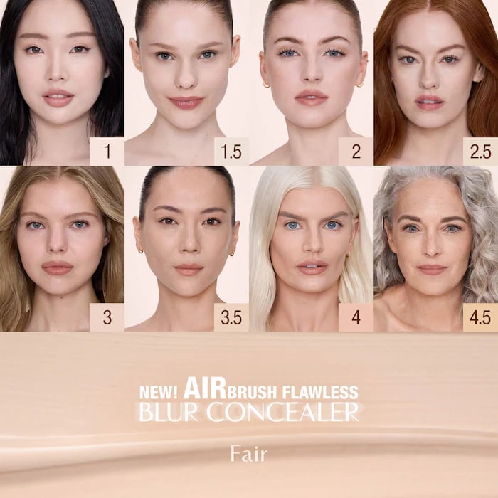 Charlotte Tilbury  Airbrush Flawless Crease-Proof Long-Wear Blur Concealer with Hyaluronic Acid - Image 11