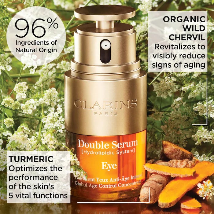 Clarins Double Serum Eye Firming & Hydrating Anti-Aging Concentrate - صورة 2