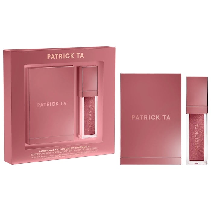 PATRICK TA  Patrick's Glow and Gloss Set: Major Headlines Blush Duo and Lip Gloss Makeup Gift Set - Image 15