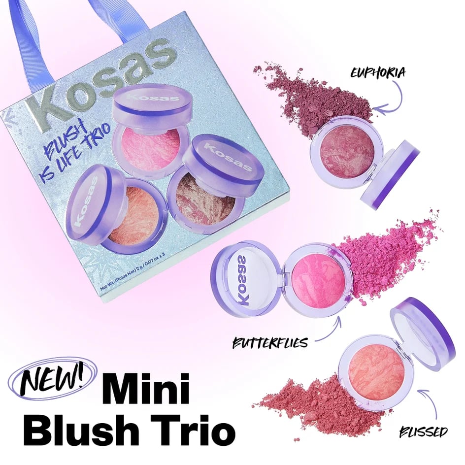 Kosas Holiday 2024 Baked Blush Mini Trio - Image 6