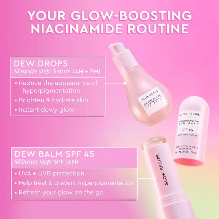 Glow Recipe Watermelon Glow Niacinamide Dew Balm Face Sunscreen Stick- SPF 45 - صورة 6