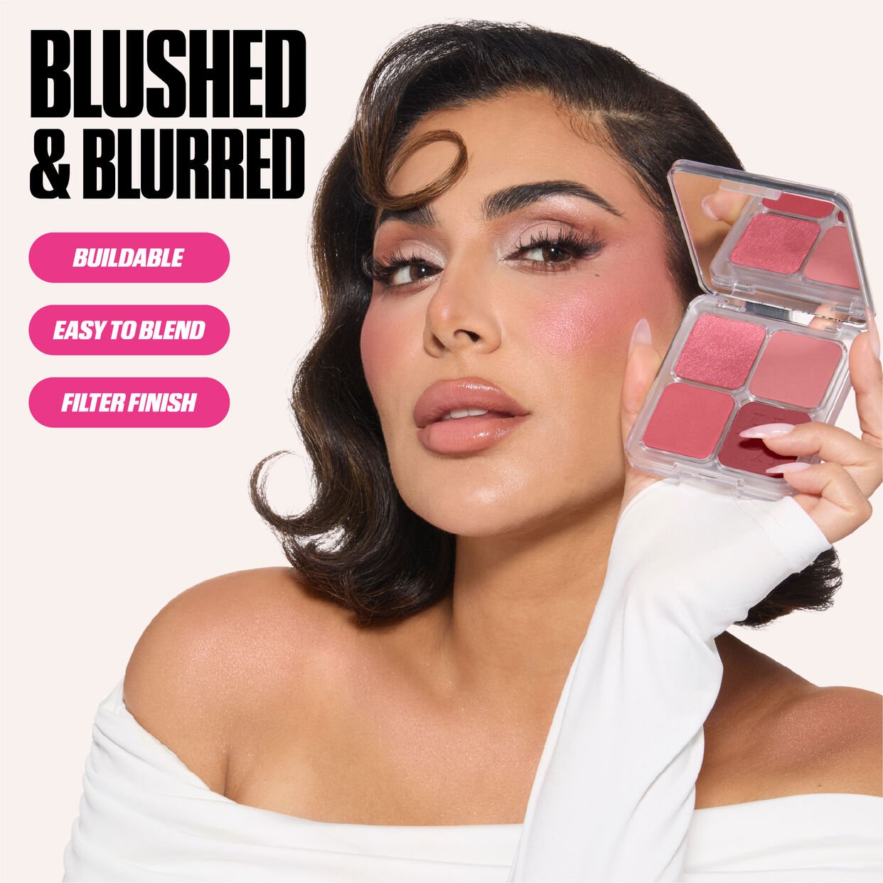 Huda beauty Blush Filter Blurring Blushlighters Palette - Image 7