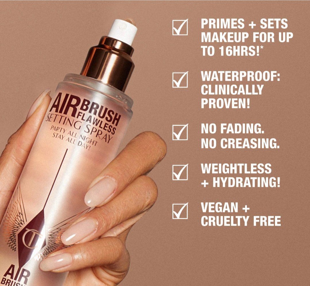 Charlotte Tilbury  Mini Airbrush Flawless Setting Spray Duo Gift Set - Image 7