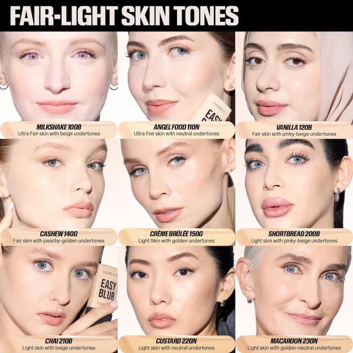 HUDA BEAUTY Easy Blur Natural Airbrush Foundation with Niacinamide - Image 3