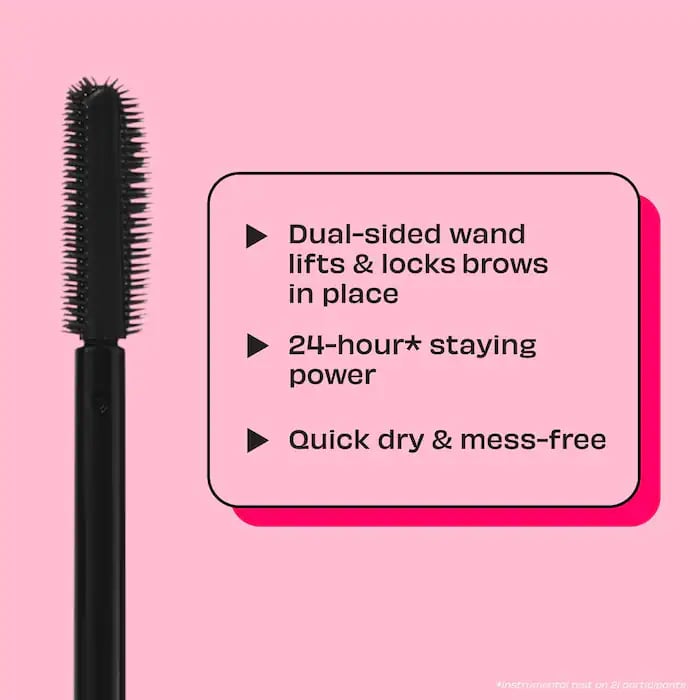 Benefit Cosmetics Mini 24-HR Brow Setter Clear Brow Gel with Lamination Effect - Image 4