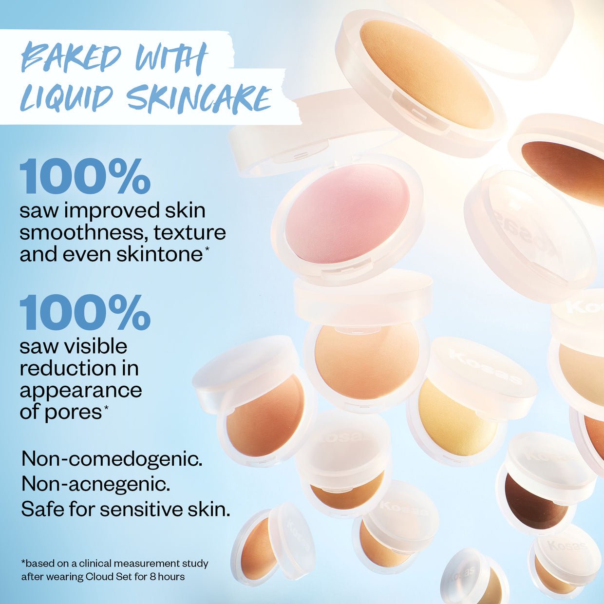 Kosas  Cloud Set Baked Setting & Smoothing Talc-Free Vegan Powder - Image 7