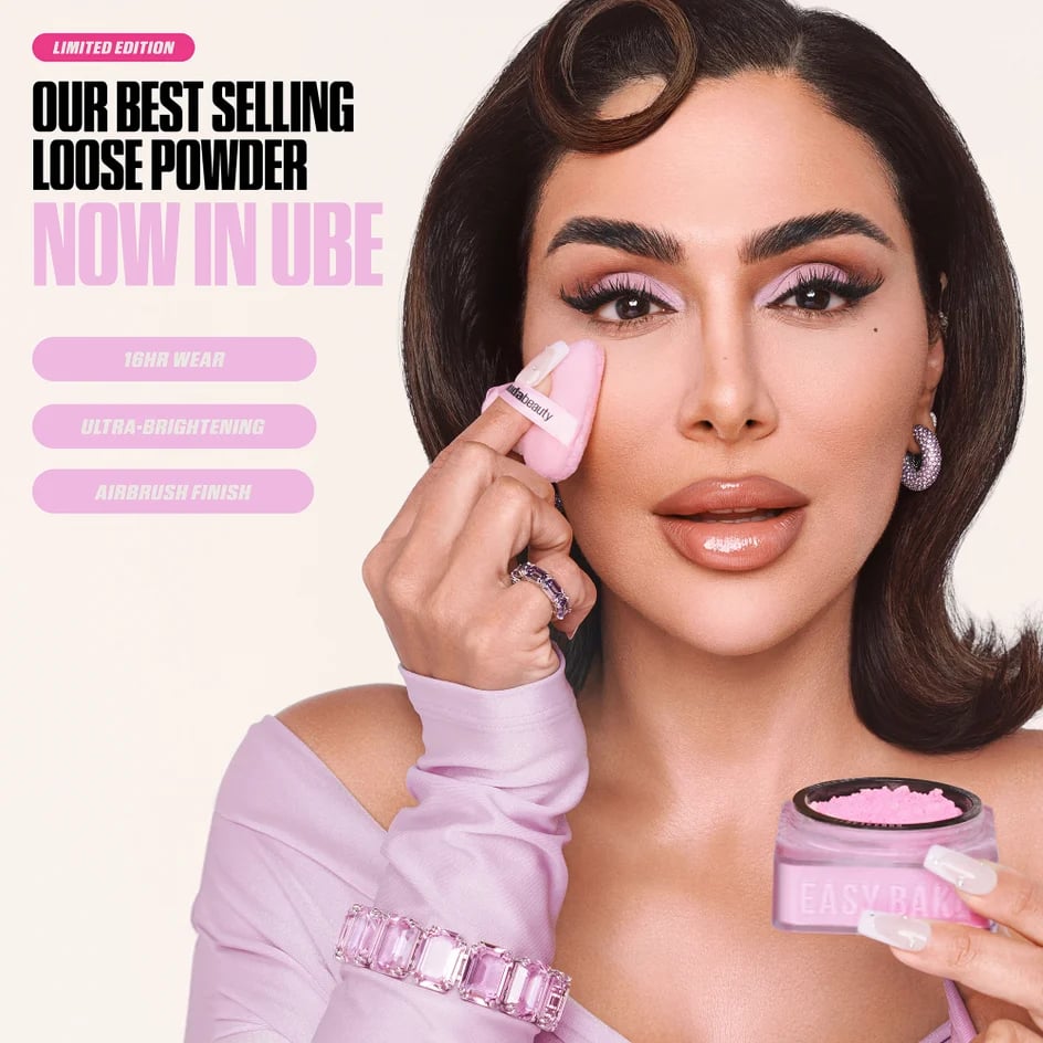 Huda Beauty Easy Bake Loose Powder - Ube Birthday Cake - صورة 3