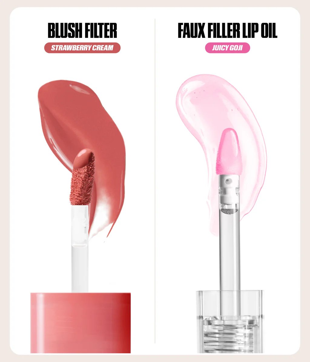 Huda beauty CHEEK & LIP DUO BERRIES AND CREAM - صورة 3