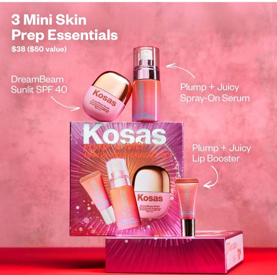 Kosas Plump + Juicy Makeup Prep Skincare Set - Image 3