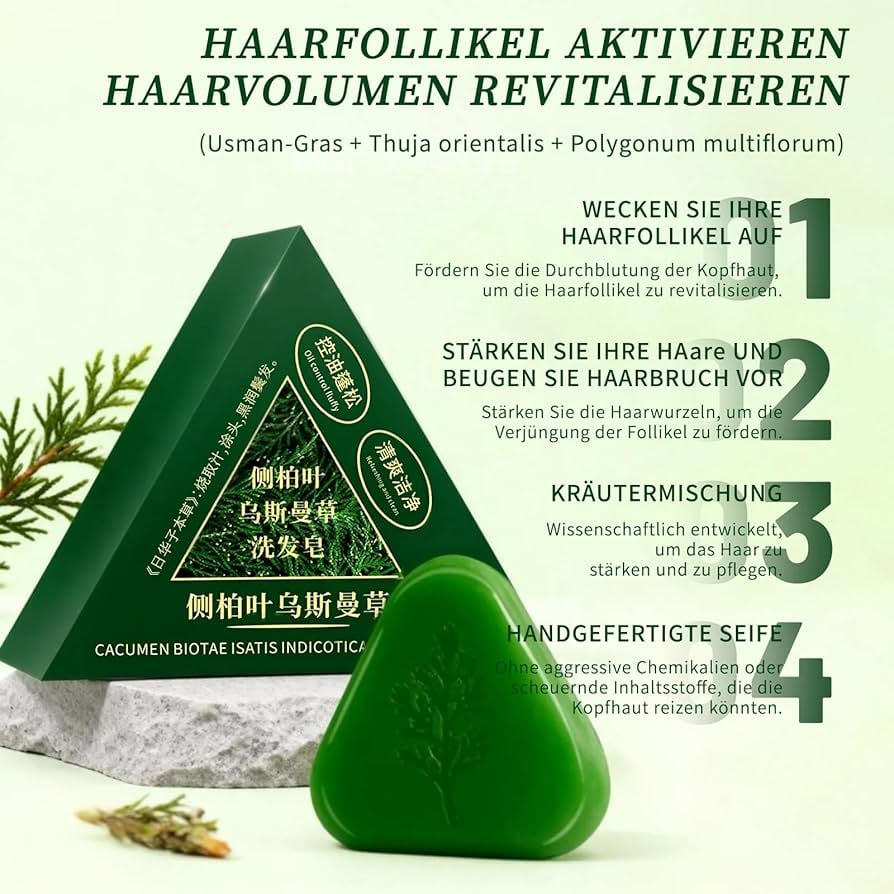 NATURE CACUMEN BIOTAE ISATIS INDIGOTICA SHAMPOO BAR - Image 2