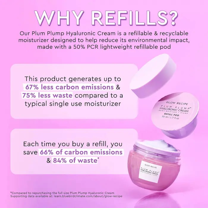 Glow Recipe  Plum Plump Refillable Hyaluronic Acid Moisturizer - صورة 7
