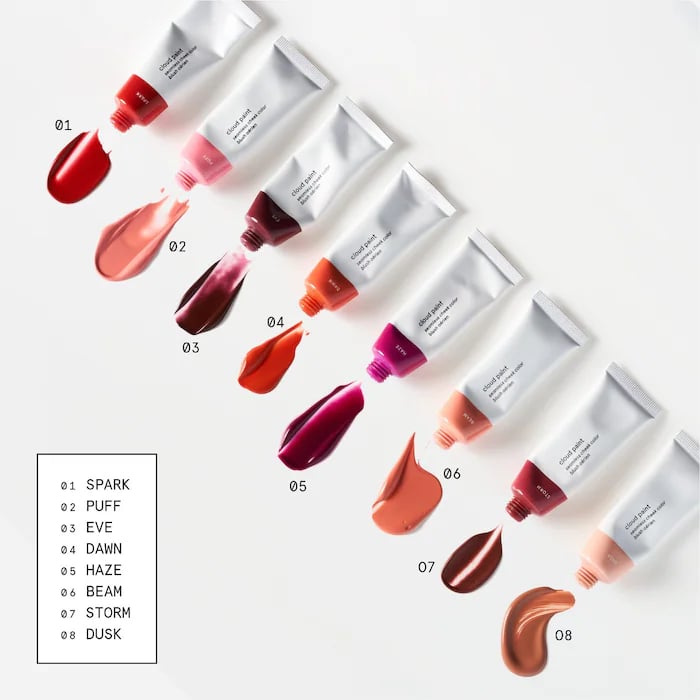 Glossier Cloud Paint Gel Cream Blush Color: Puff - light cool pink - صورة 4