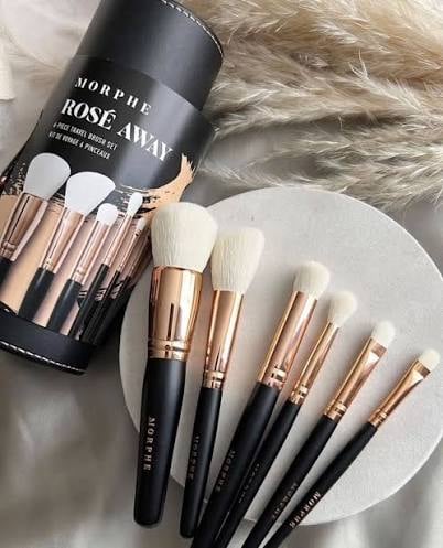 Morphy ROSÉ AWAY 6-PIECE FACE & EYE TRAVEL BRUSH SET - Image 3