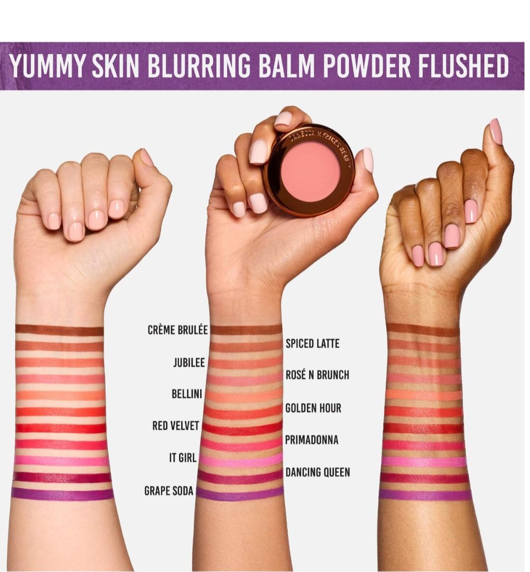 Danessa Myricks Beauty  Yummy Skin Blurring Balm Powder Flushed - Matte Color for Cheek & Lip - JuBLiee - Image 2