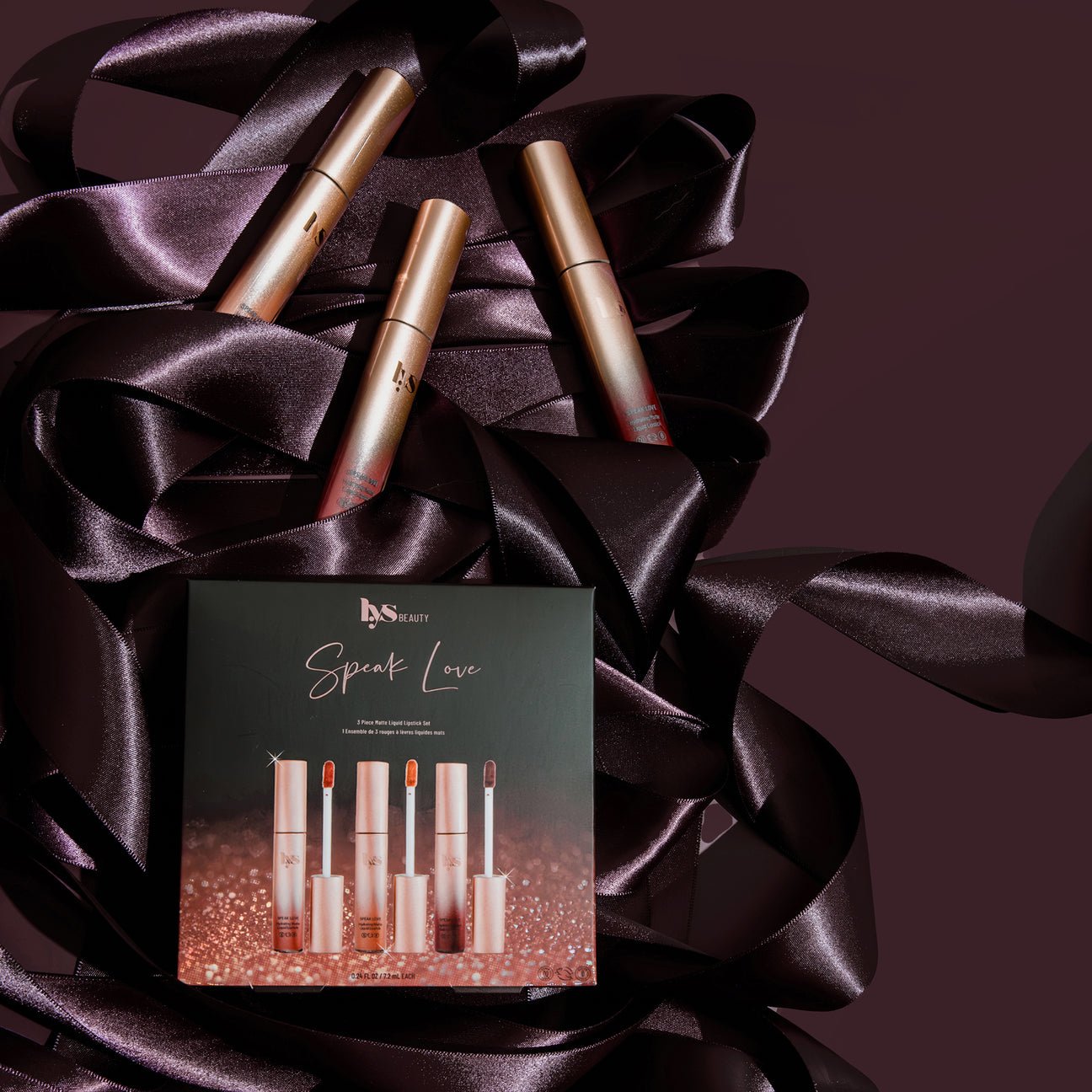 LYS SPEAK LOVE 3PC MATTE LIQUID LIPSTICK SET - Image 1