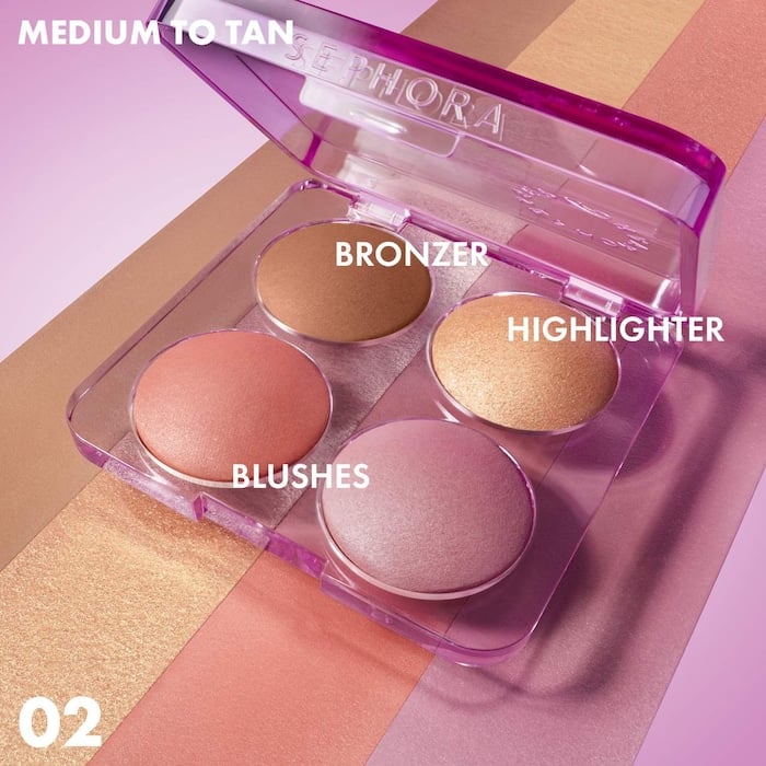 SEPHORA COLLECTION  Colorful Face Bronzer, Blush & Highlighter Palette - صورة 7