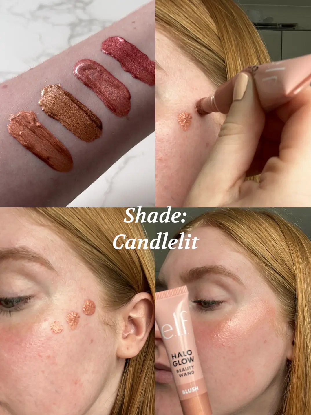ELF COSMETICS HALO GLOW BLUSH BEAUTY WAND - candlelit - Image 2