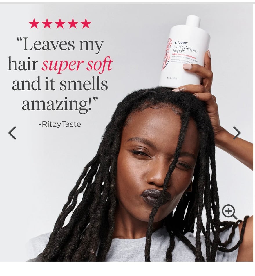 briogeo Don’t Despair, Repair!™ Rosehip + Algae Super Moisture Shampoo - صورة 3