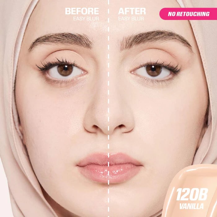 HUDA BEAUTY Easy Blur Natural Airbrush Foundation with Niacinamide - صورة 2