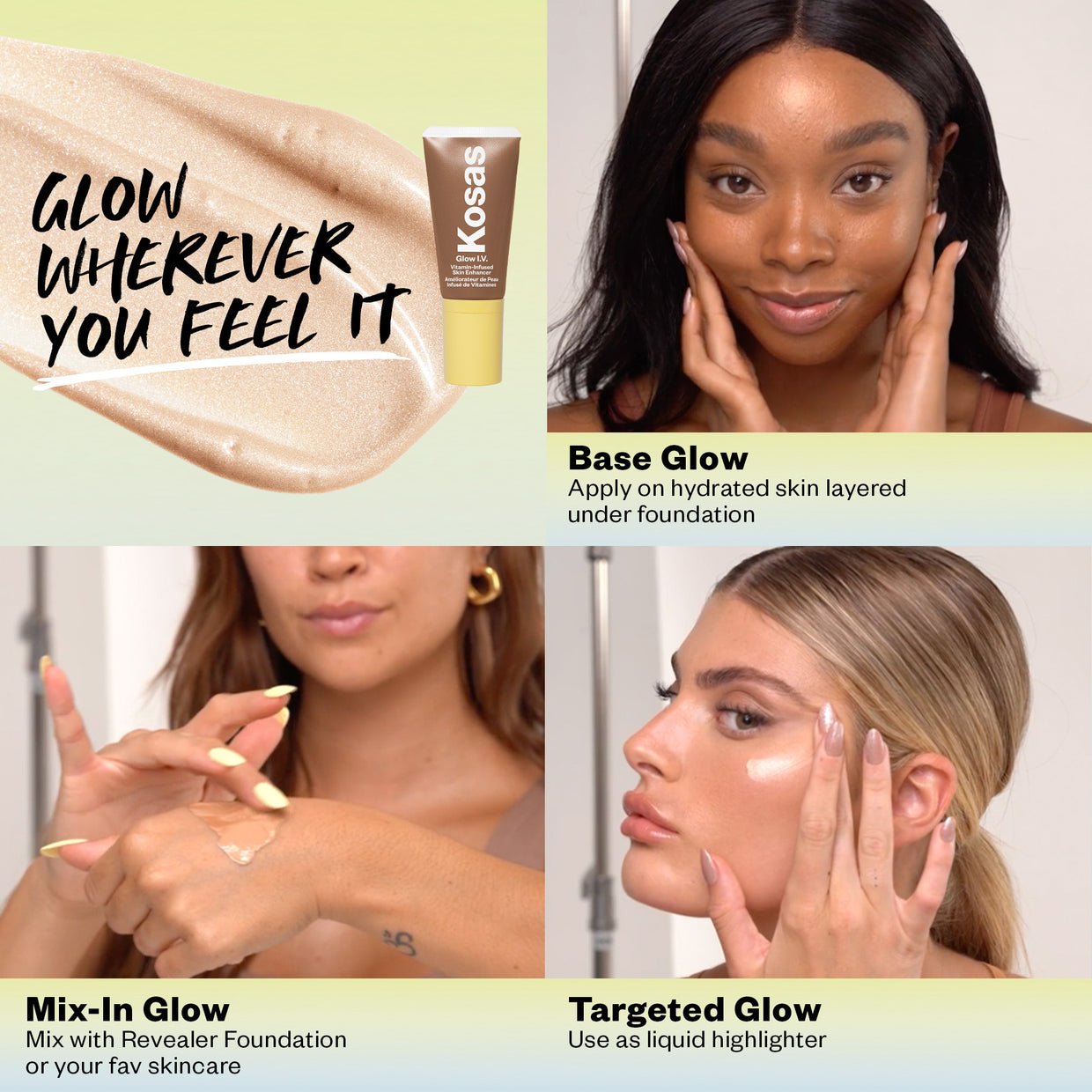 Kosas Glow I.V. Vitamin-Infused Skin Illuminating Enhancer - Image 3