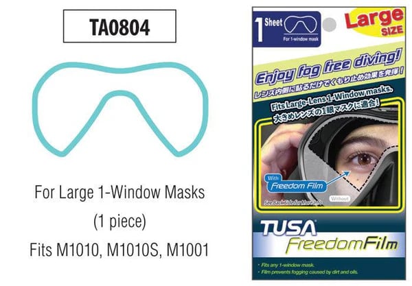 FREEDOM FILM ANTI-FOG 1W LARGE SIZE  II لصق حماية ضد الضباب حجم كبير لعدسه واحدة - صورة 2