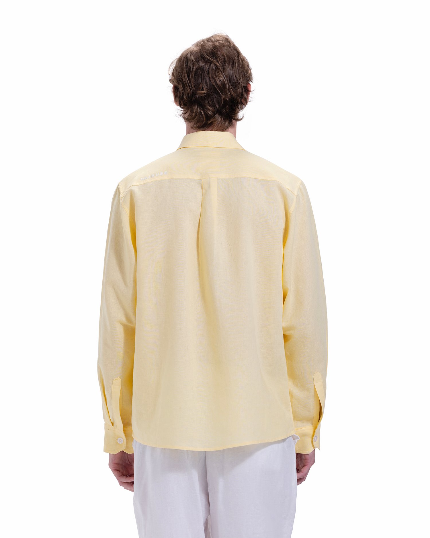 Creamed Yellow Linen Shirt - Image 2
