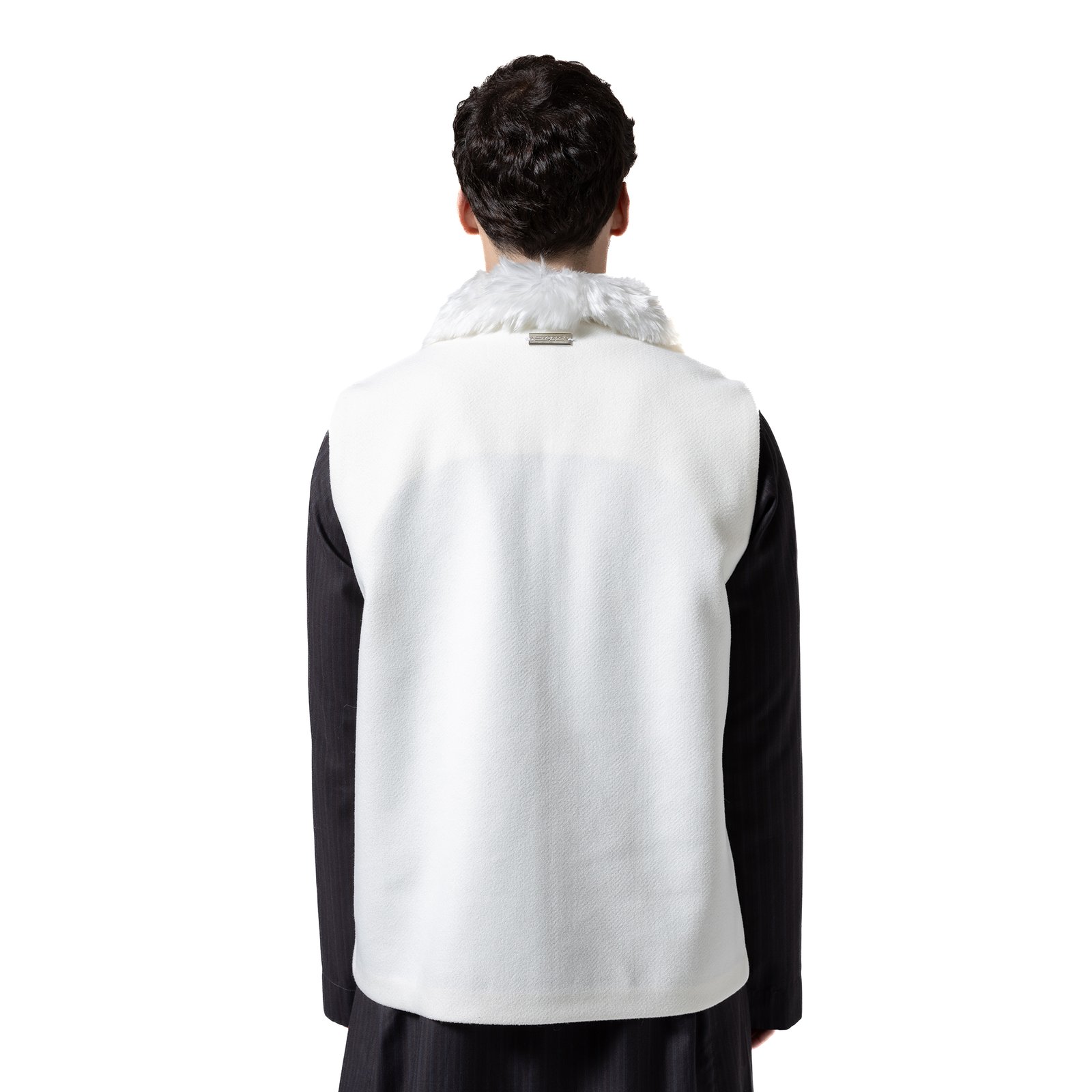 White Collar Vest - Image 2