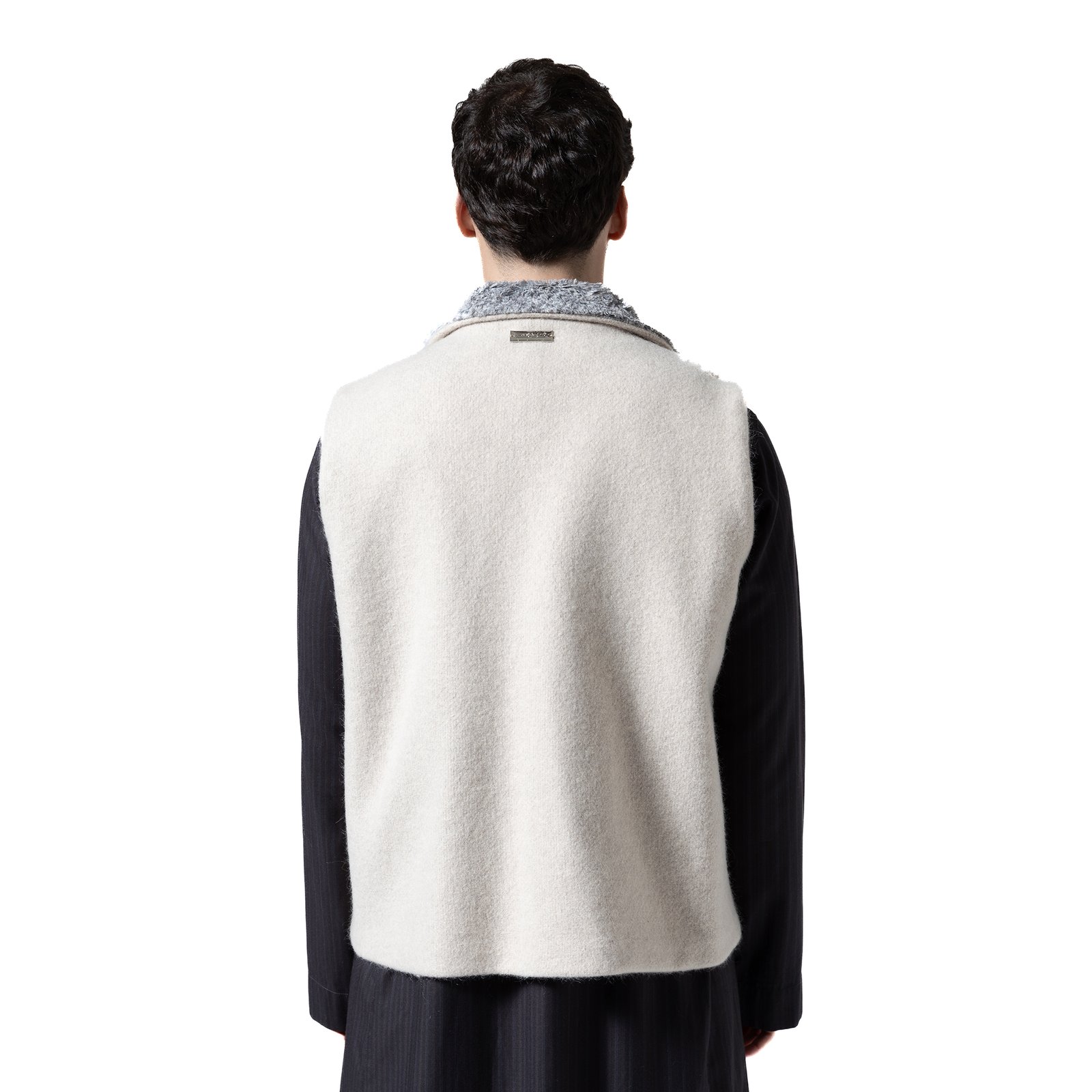 Beige Collar Vest - Image 2